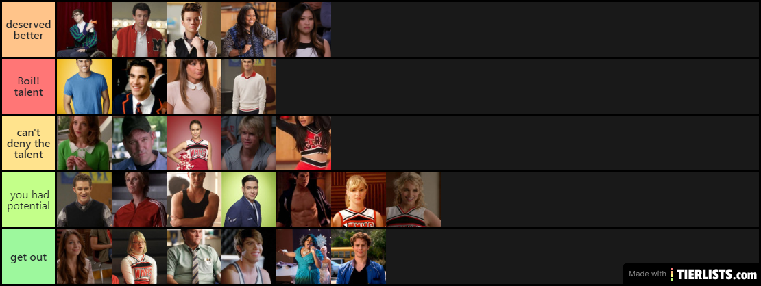 glee list