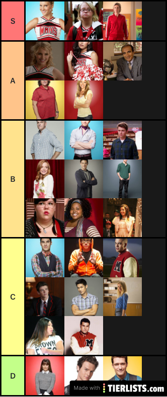Glee Tier List