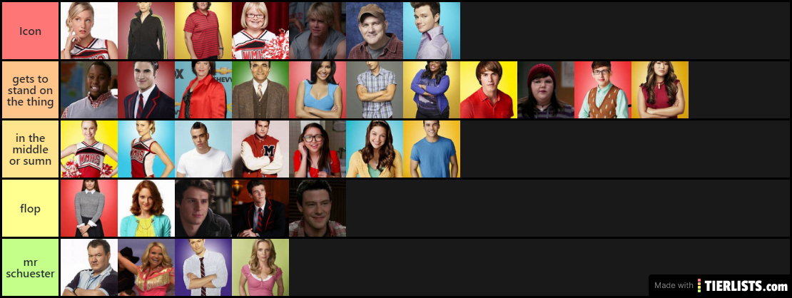 Glee Tier List #3