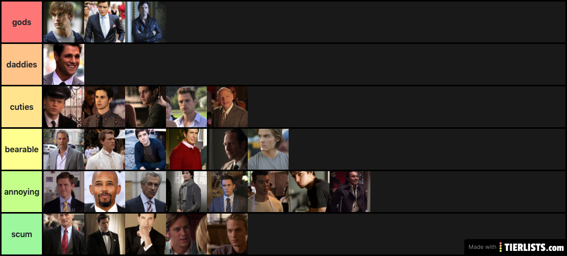 gossip girl men: ranked