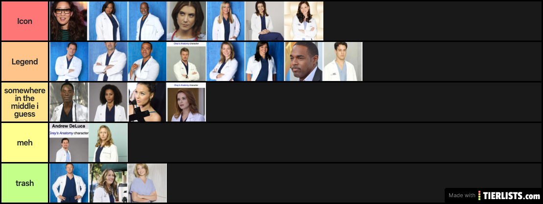 greys characters