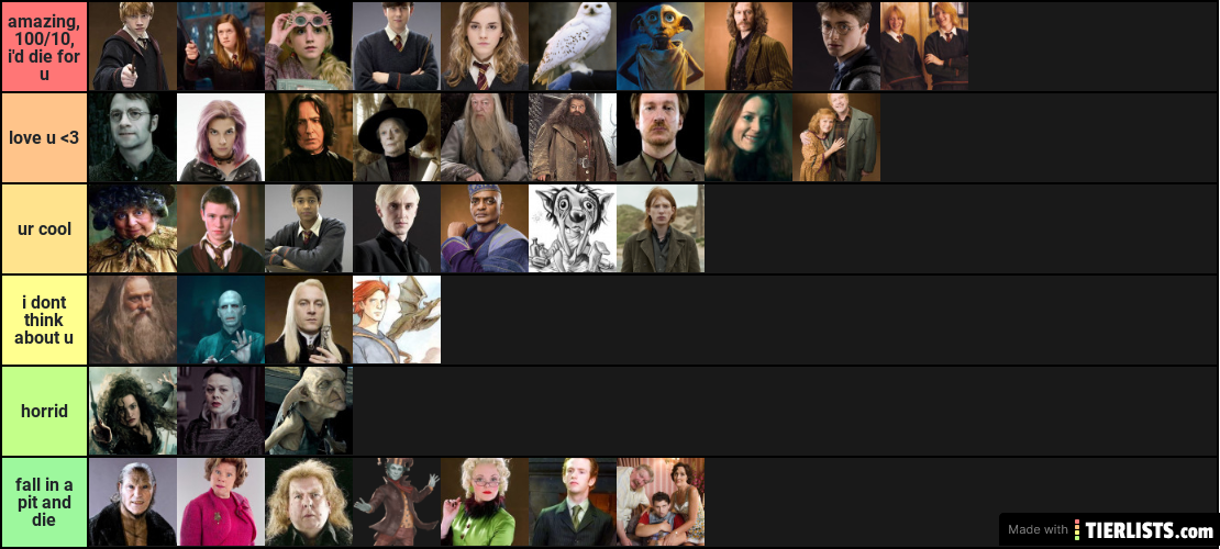 harry potter characters