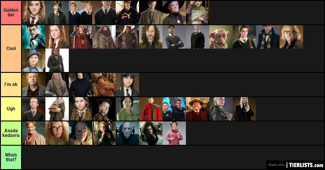 harry potter characters