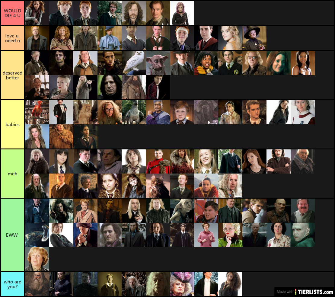 harry potter characters