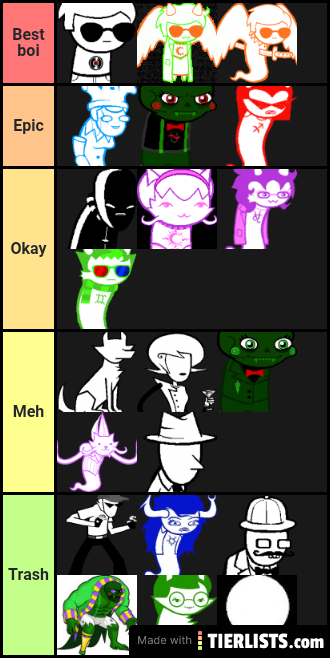 Homestuck characters (spr, par)