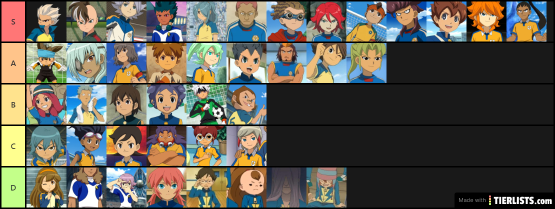 Inazuma Eleven liste