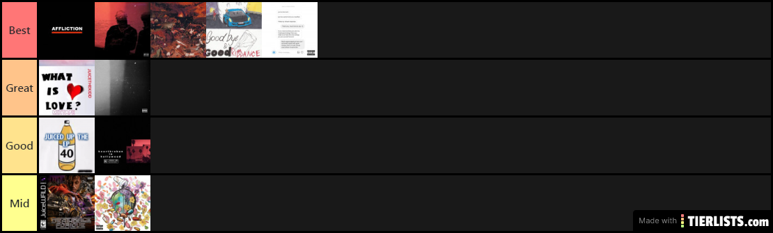 JuicetheKidd / Juice WRLD's Discography