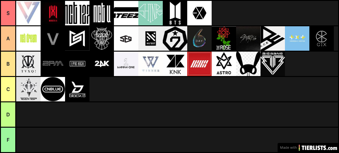 K-Pop Boy Groups