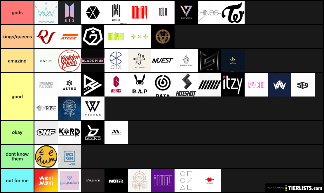 K-Pop Groups