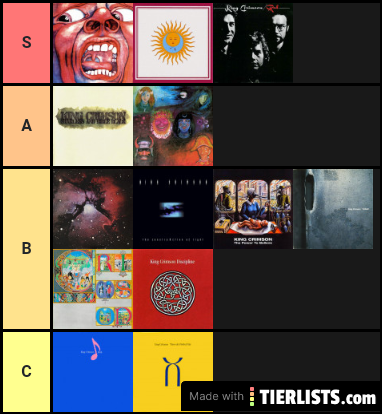 King Crimson albums