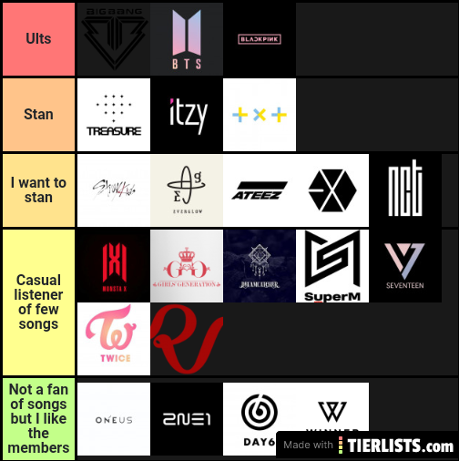 Kpop ult list
