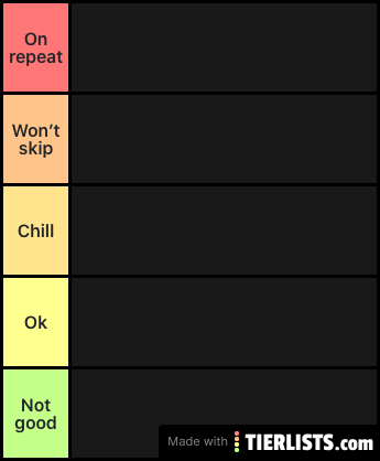 Ksi songs tierlist