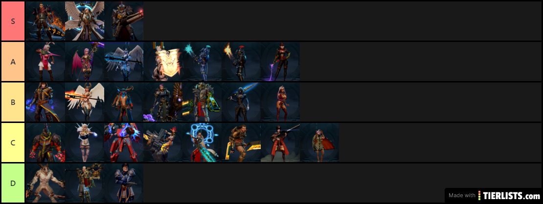 Legendary + Tier List