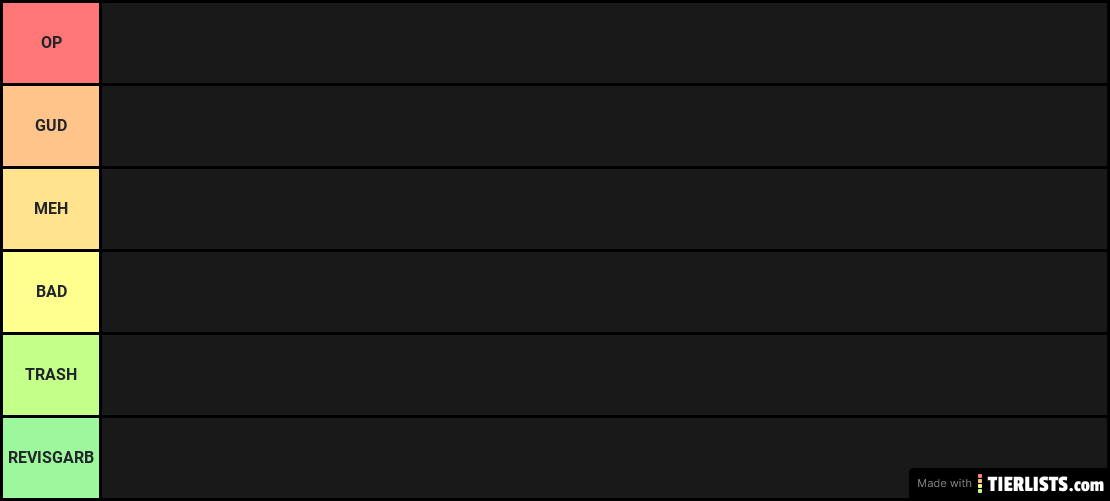 Legends tier list