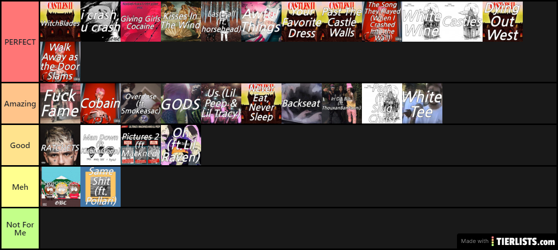 lil peep tier list