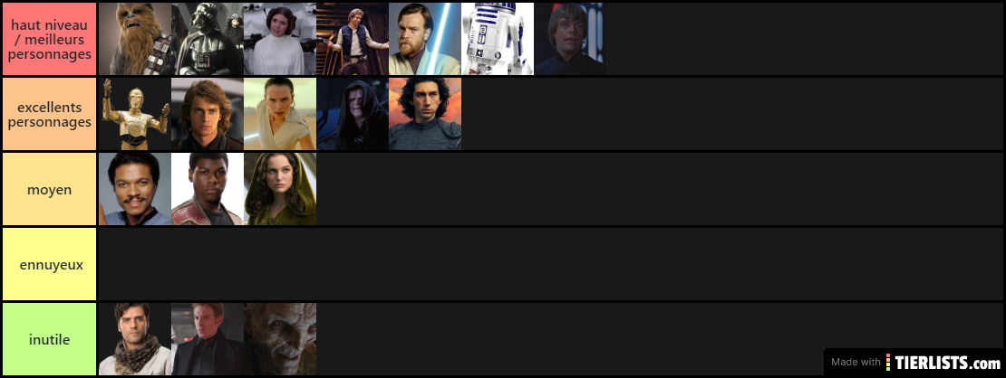 liste de Joan star wars 2