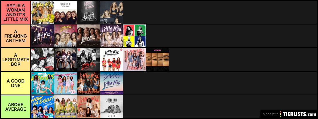 Little Mix Singles Ranked