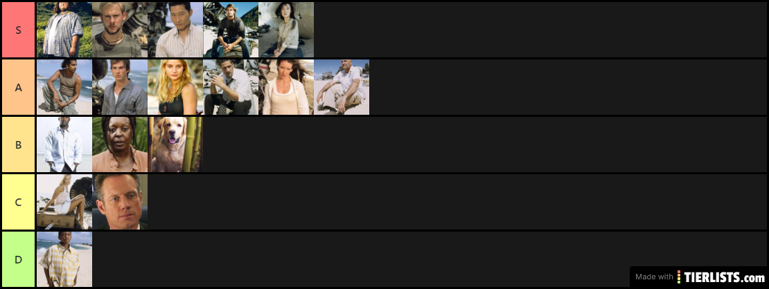 Lost Season 1 TierList