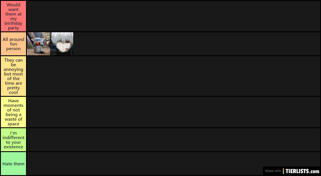 Lounge Tier List