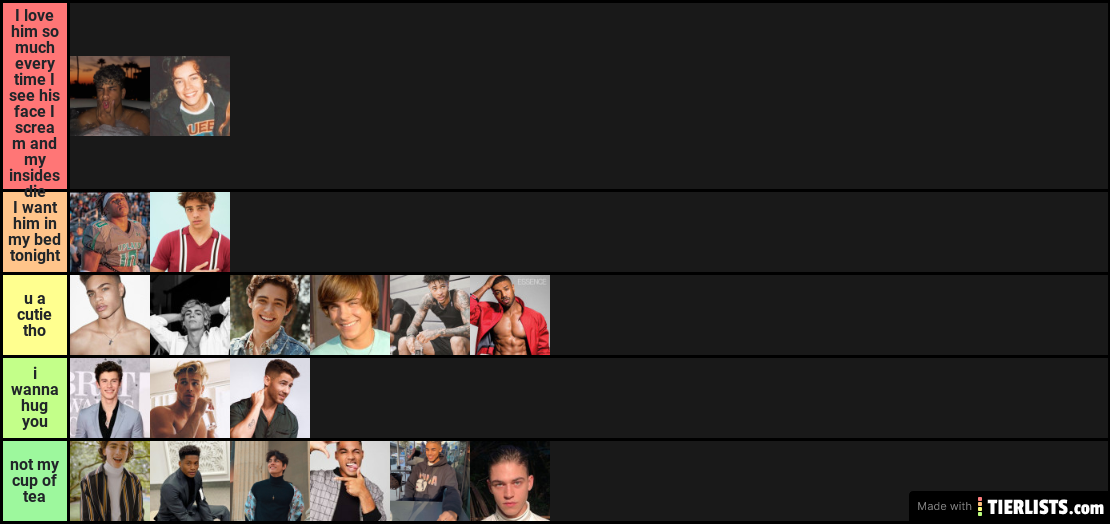 Maddie's tier list