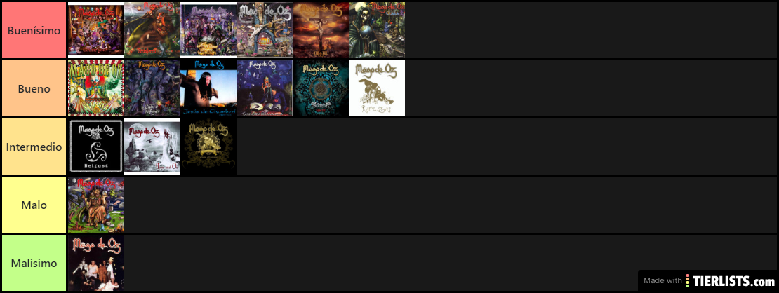 mago de oz tier list