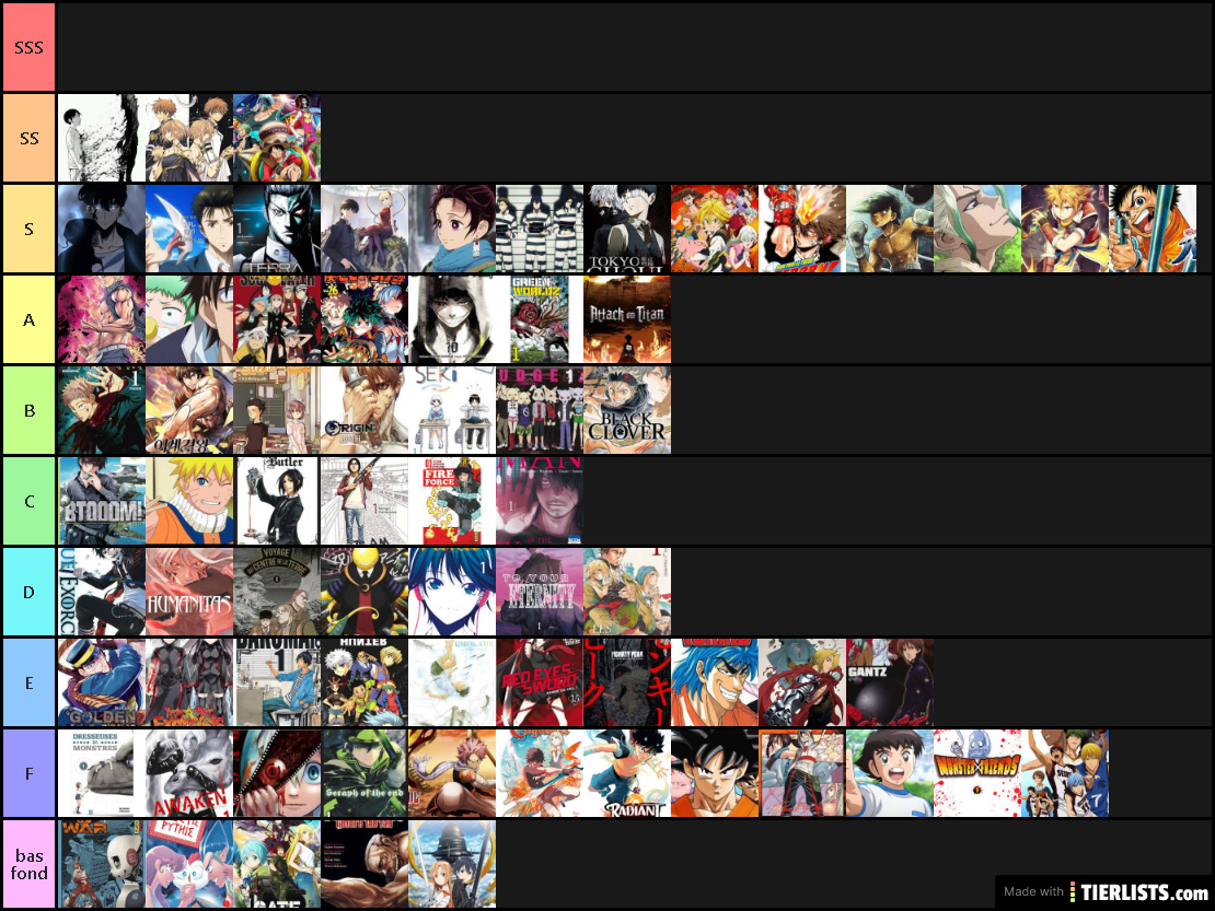 manga tier liste