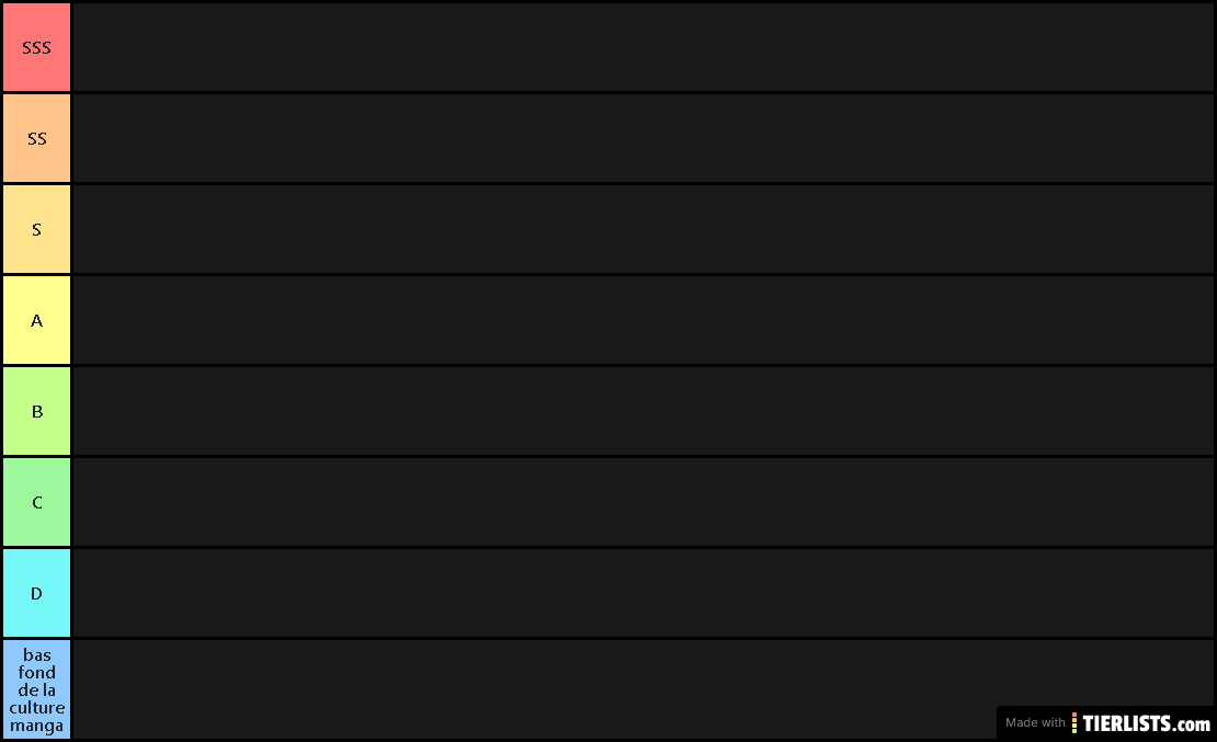 manga tier liste