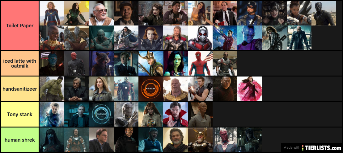 marvel characters