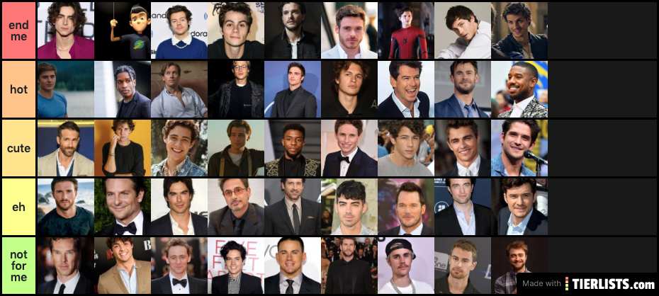 men i'd risk it all for. PERIODT. (final product) dont @ me
