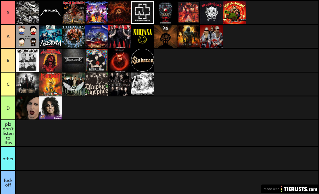 metal tier list