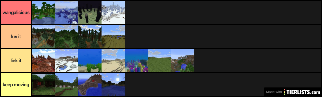 minecraft biomes