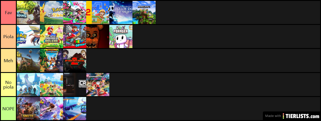 Mis juegos de Switch