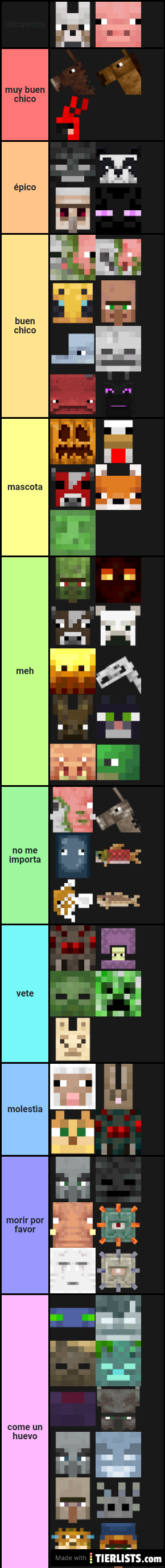 Mobs del Minecraft