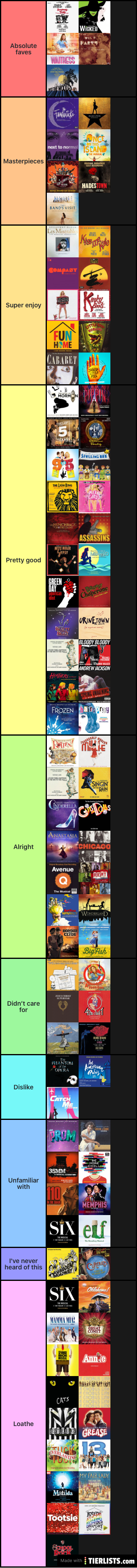 Musicals expanded