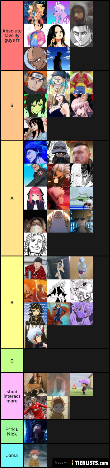 Mutual Tier List