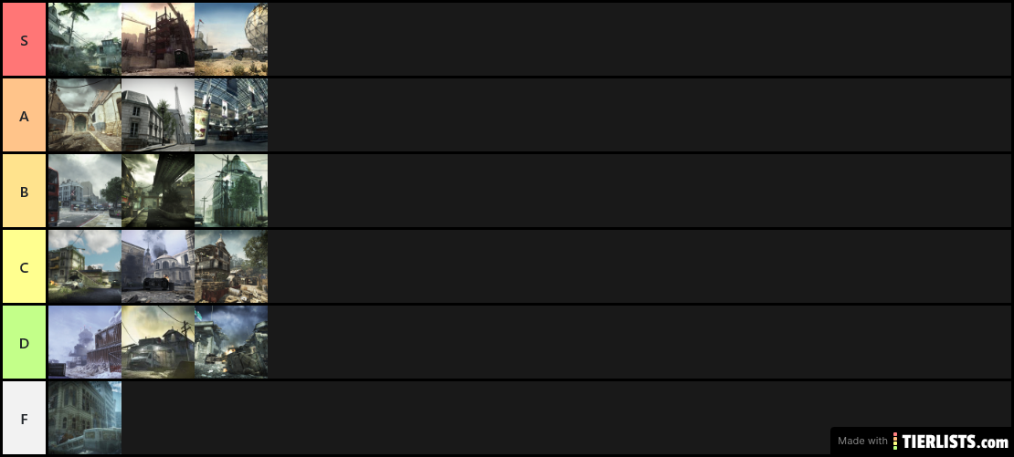 MW3 Maps Tier List