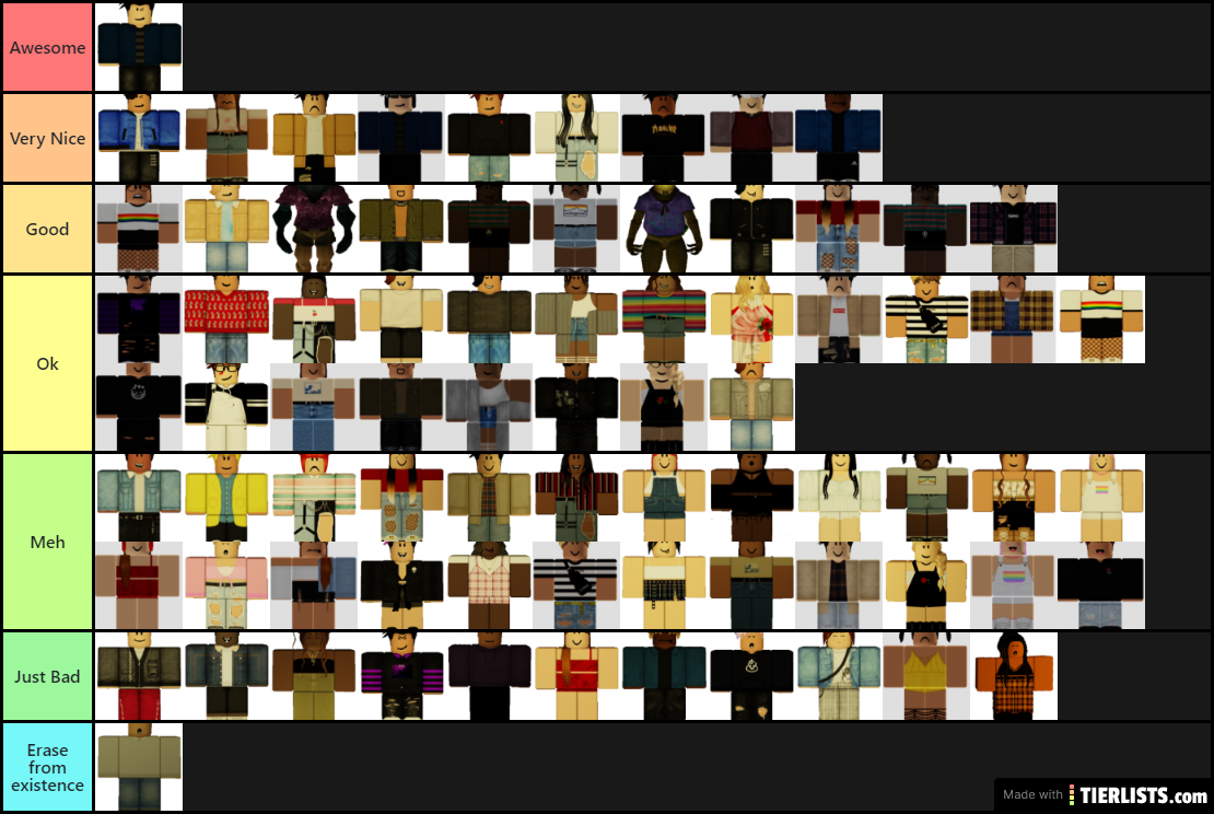 My flicker tier list