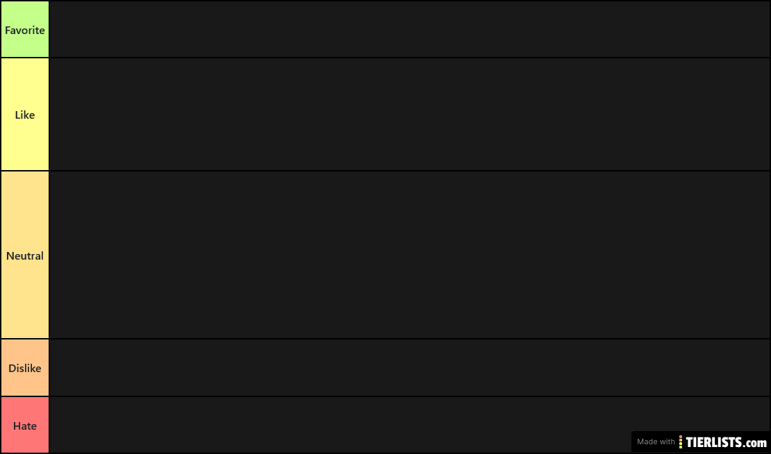 My hero tier list