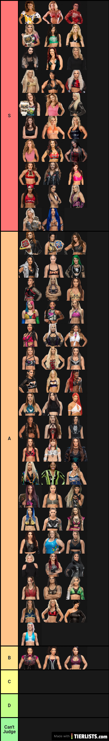 My rakeing of the best wrestling women