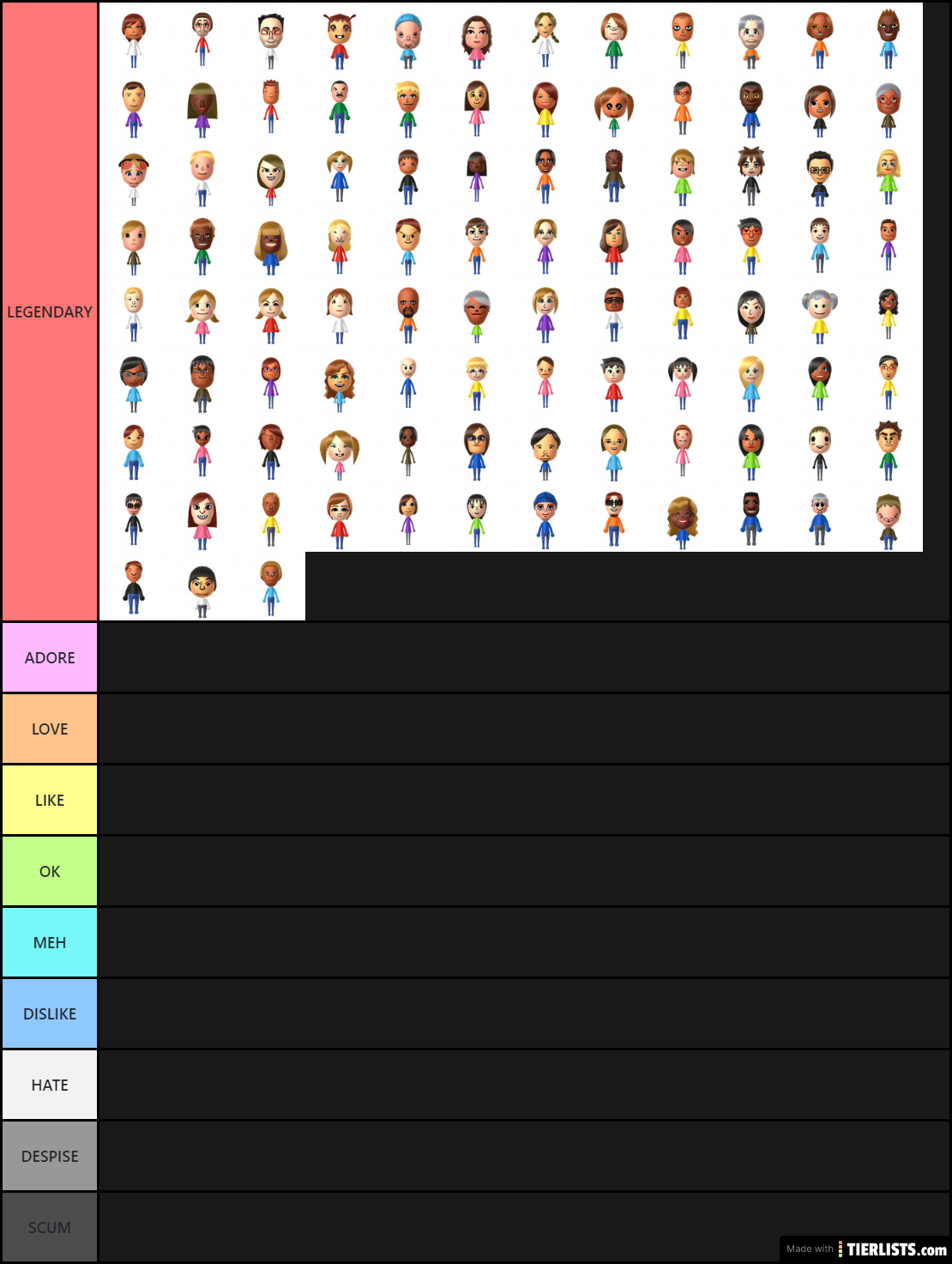 My Tier List