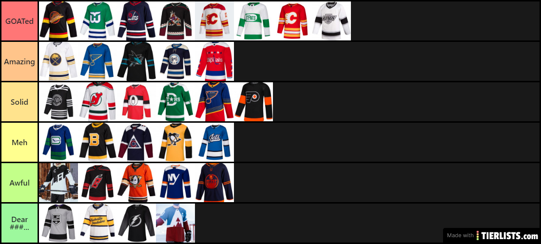 NHL Adidas Alternate Jerseys 2019-2020