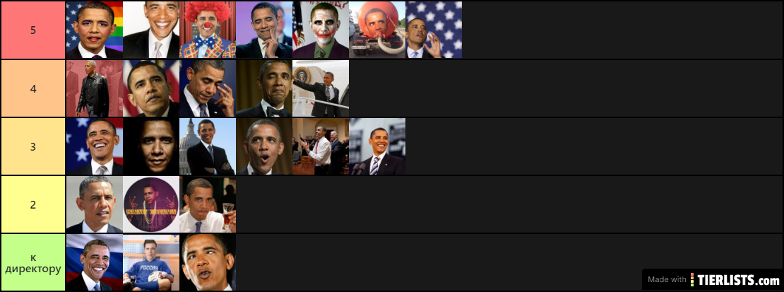 Obama pictures tier list