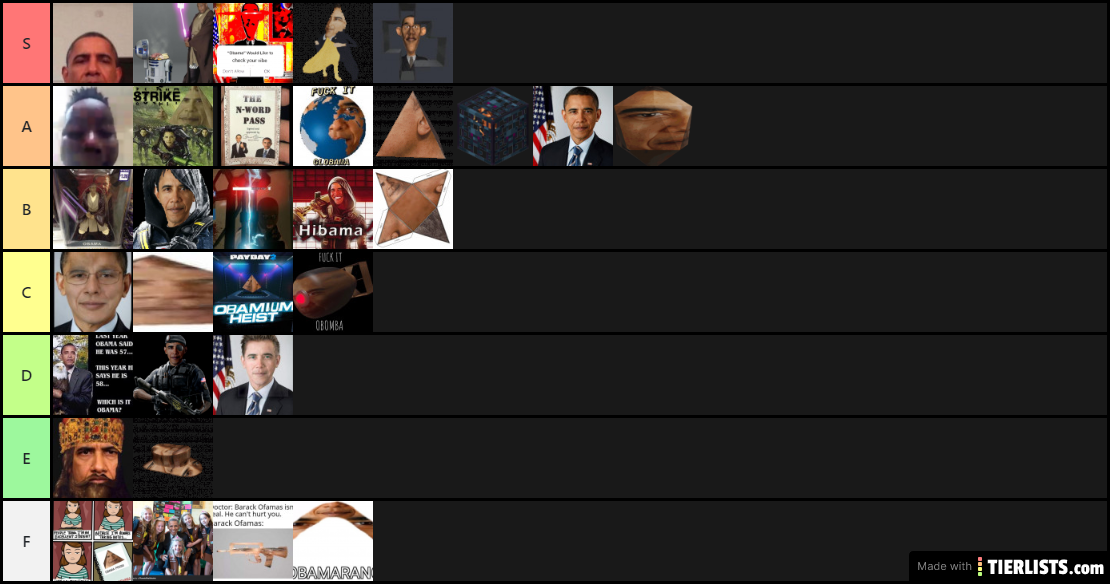 Obama tier list