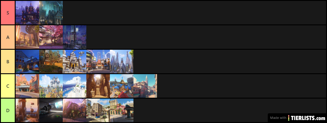 Overwatch Map Tierlist (Personal Opinion You Can Fight Me)