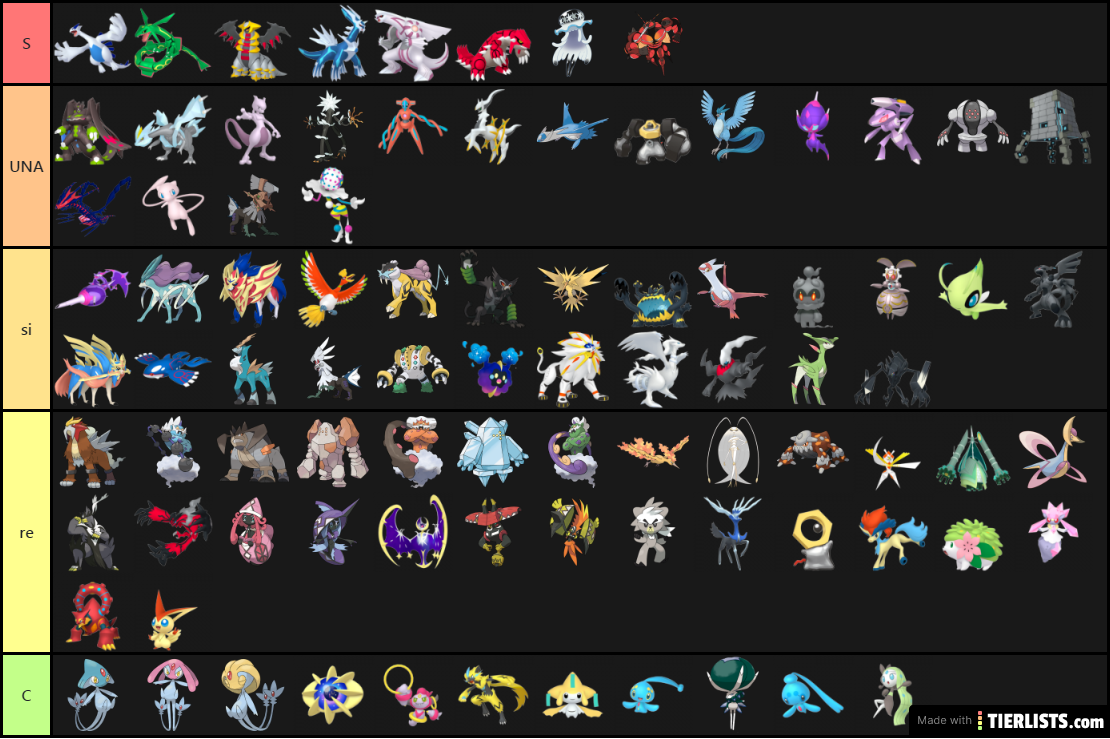 Pokemon favoritos legendarios y misticos