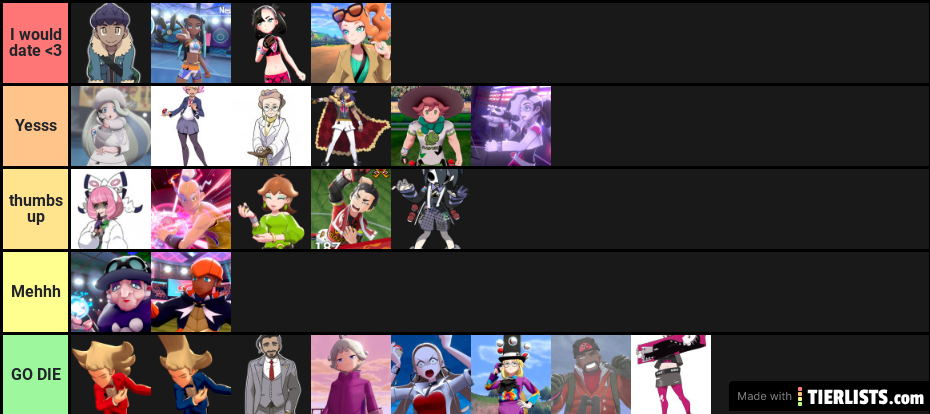 Pokemon sword/shield characters