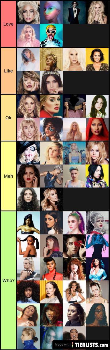 Pop girls