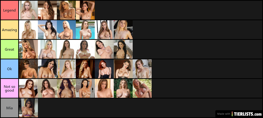 pornstars tier list