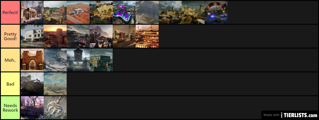 R6 Maps List