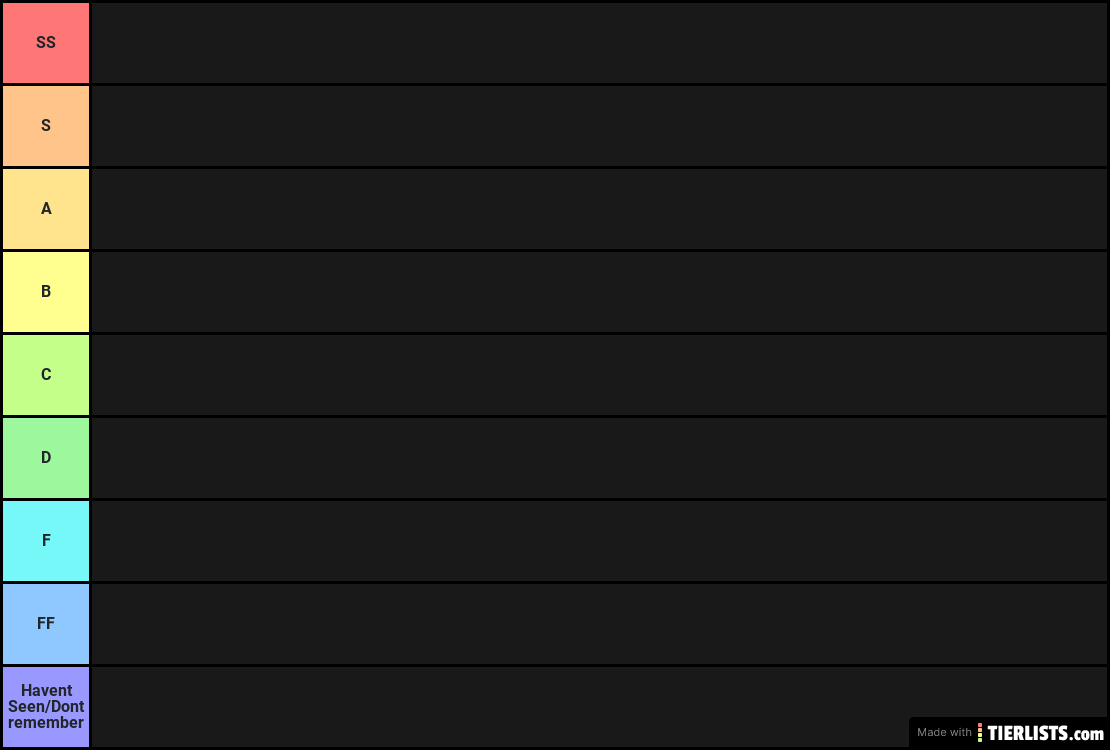 Random TV show tier list (100 TV shows)